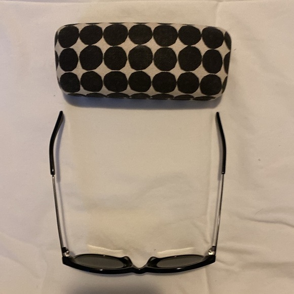 Kate Spade Amalia/s Black and Polka Dot Arms Sunglasses w/ BR Marimekko Case - Picture 8 of 15